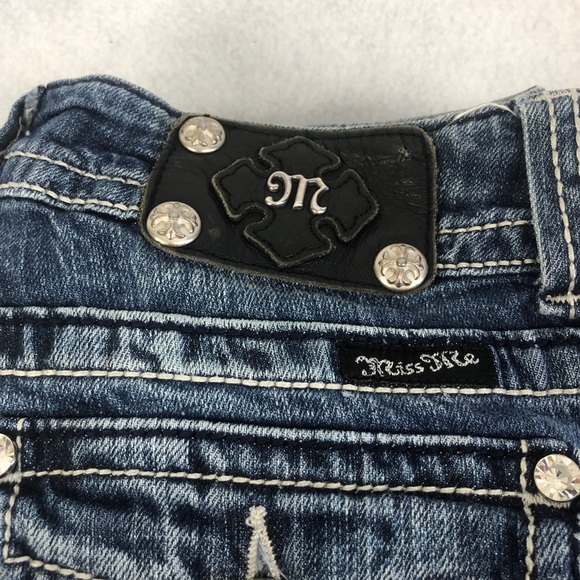 Miss Me | Women’s Fallen Angel Embellished Wings Bootcut Jeans - Picture 15 of 16